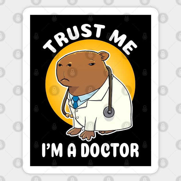 Trust me I'm a doctor Capybara Doctor Costume Magnet by capydays